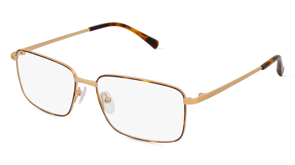 Fielmann BD 555 CL Havana goud Hoekaanzicht