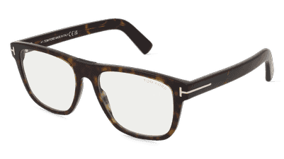 Tom Ford FT5902-B Havanna donker Hoekaanzicht