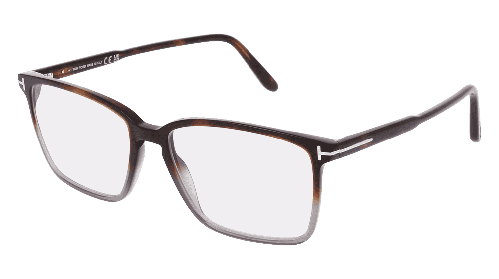 Tom Ford FT5696-B Havanna groen Hoekaanzicht