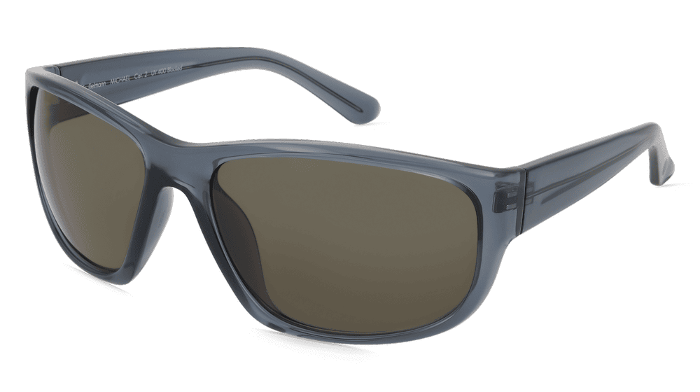 Fielmann LD 037 SUN CL MICHAEL grijs transparant Hoekaanzicht