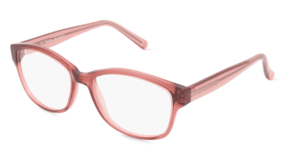 Fielmann MC 613 CL Rose transparent Vue d'angle