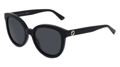 GUCCI GG1315S Noir brillant Vue d'angle