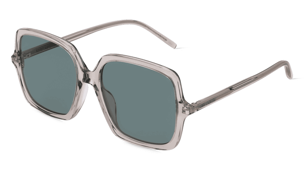 Saint Laurent SL 591 Gris transparent Vue d'angle