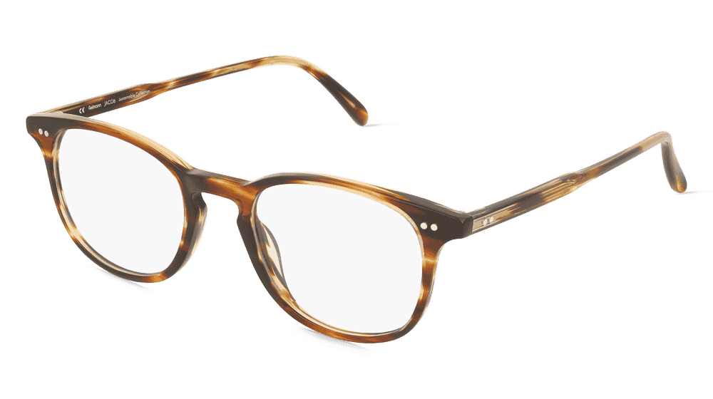 Fielmann LN 044 RN JACOB Havanna rayé Vue d'angle