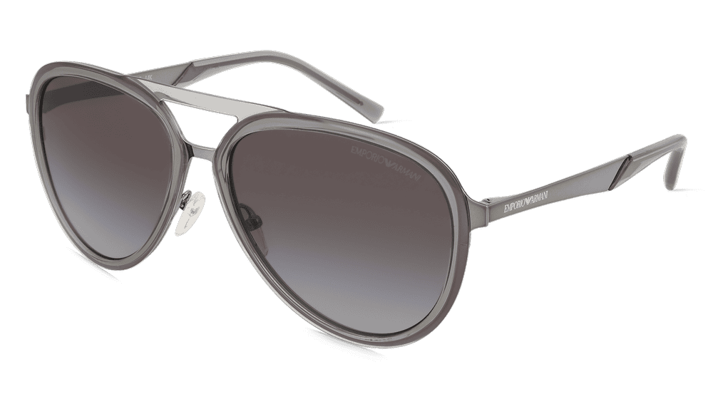 Emporio Armani EA2145 Gris transparent Vue d'angle