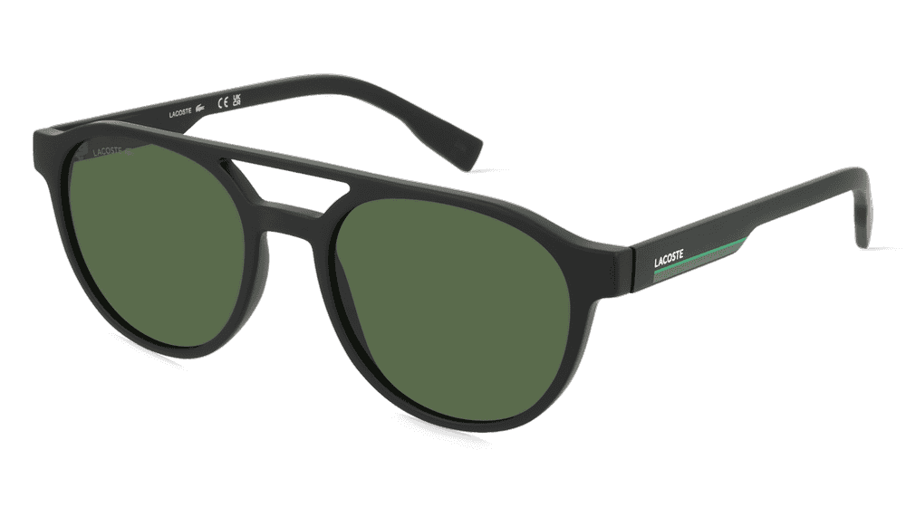 Lacoste L6008S zwart Hoekaanzicht