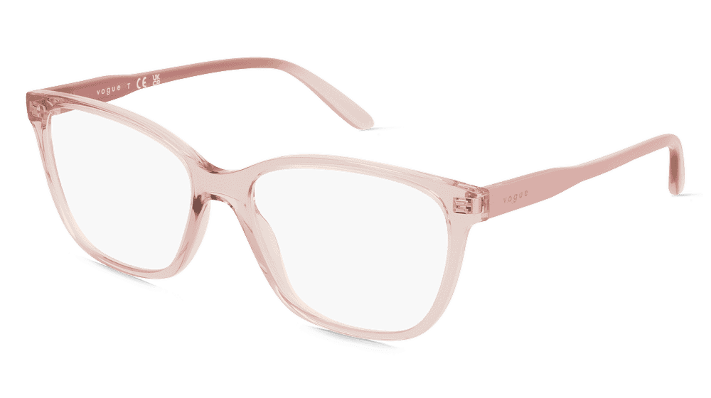 Vogue VO5518 Rose transparent Vue d'angle