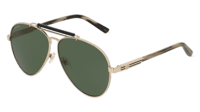 GUCCI GG1287S Goud licht Hoekaanzicht