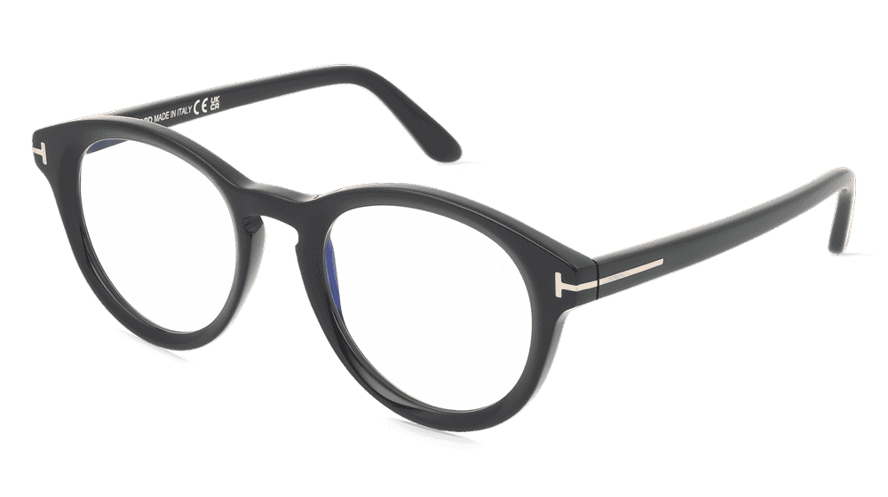 Tom Ford TOM FORD FT5940-B Zwart glanzend Hoekaanzicht
