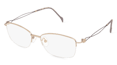 Fielmann COMFORT 128 CL Goud lila Hoekaanzicht