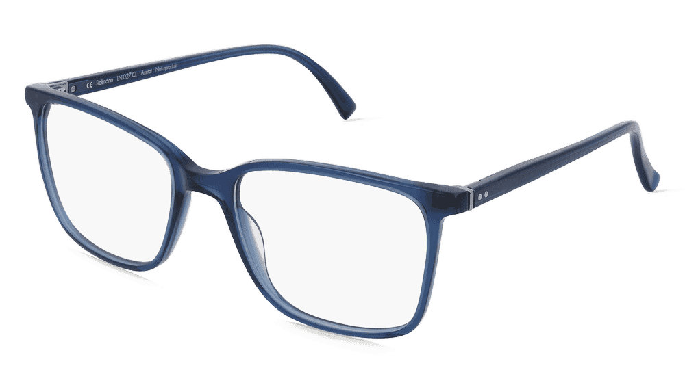 Fielmann LN 027 CL blauw transparant Hoekaanzicht