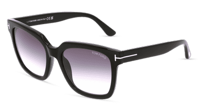 Tom Ford FT 0952 SELBY Noir brillant Vue d'angle
