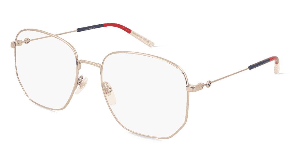 Gucci GG0396O Doré Vue d'angle