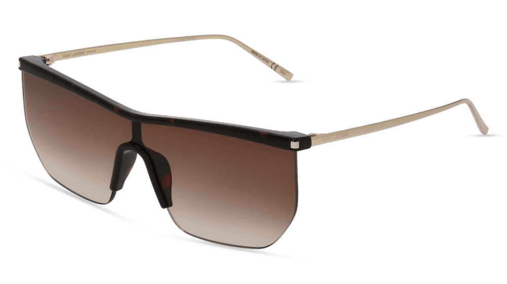 SAINT LAURENT PARIS SL 519 MASK havana Hoekaanzicht