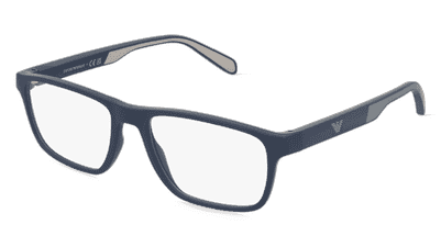 Emporio Armani 0EA3233 blauw mat Hoekaanzicht