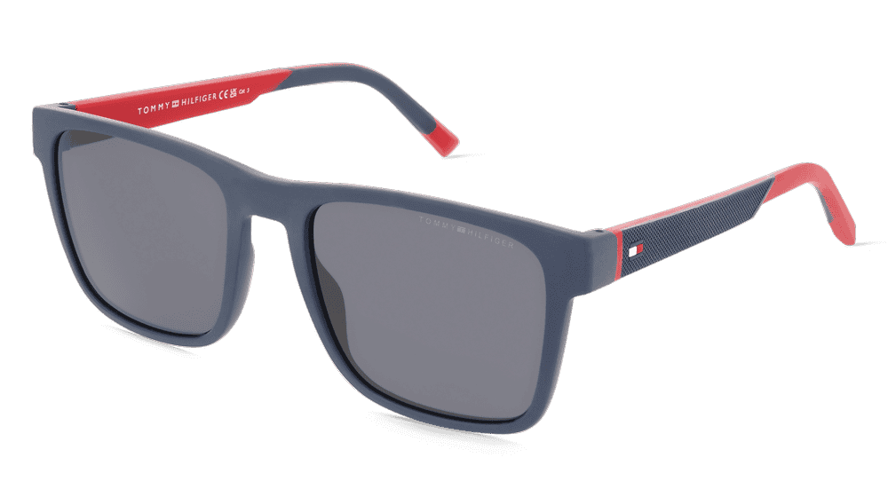 Tommy Hilfiger TH 2144/S Bleu rouge Vue d'angle