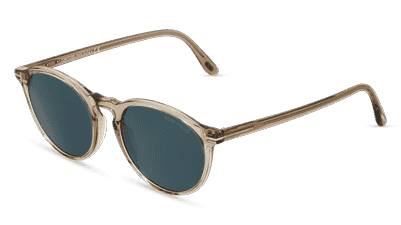 Tom Ford FT0904 AURELE Havanna foncé Vue d'angle