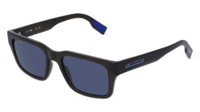 Lacoste L6004S Noir brillant Vue d'angle