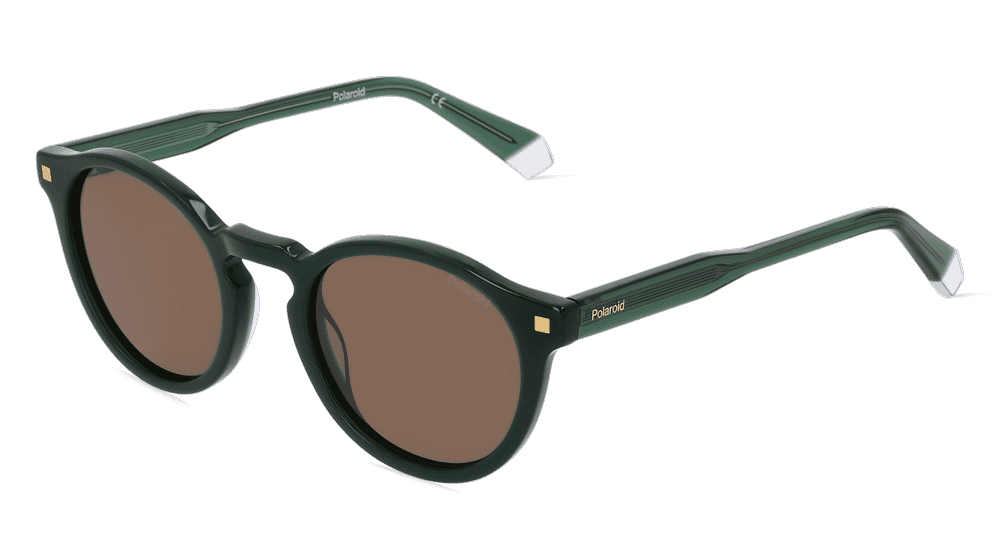 Polaroid PLD 4150/S/X Groen glanzend Hoekaanzicht