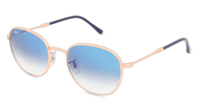 Ray-Ban RB3809 goud Hoekaanzicht