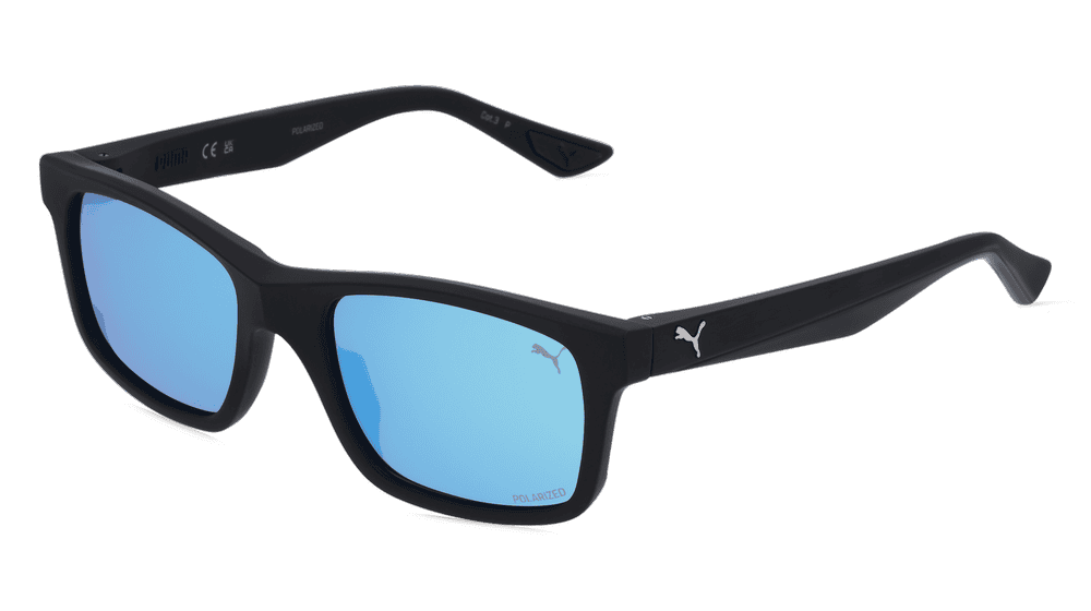 PUMA PU0402S Noir mat Vue d'angle