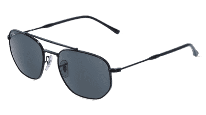 Ray-Ban RB 3707 Zilver glanzend Hoekaanzicht