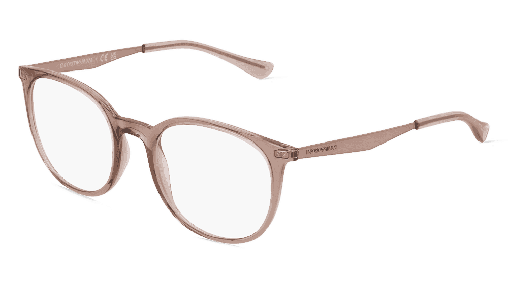 Emporio Armani EA3168 Grijs glanzend Hoekaanzicht