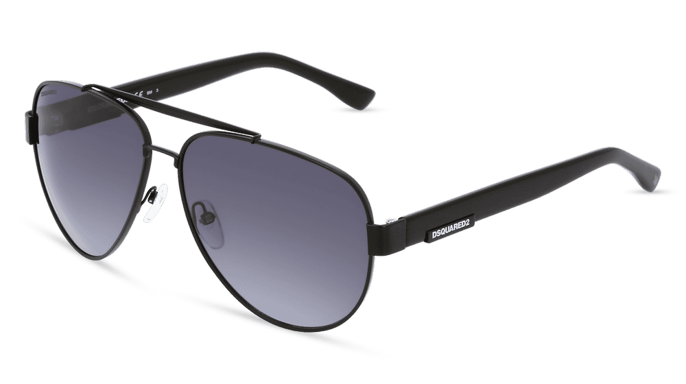 DSQUARED2 D2 0002/S Noir mat Vue d'angle