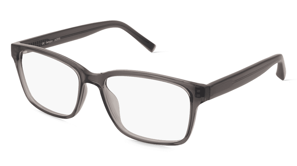 Fielmann OU 043 CL JASPER Gris transparent Vue d'angle