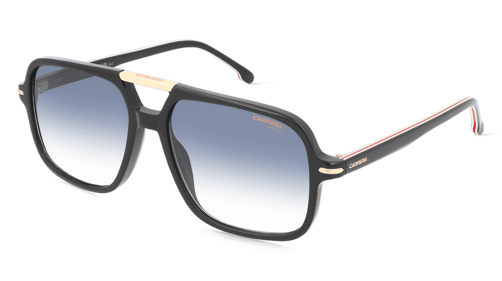 Carrera CARRERA 350/S zwart goud Hoekaanzicht