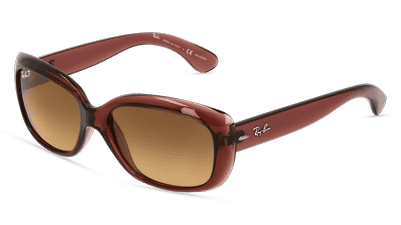 RAY-BAN RB 4101 JACKIE OHH blauw transparant Hoekaanzicht