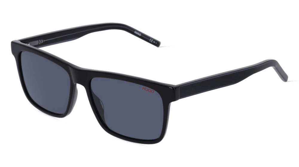 Hugo HG 1242/S Noir brillant Vue d'angle