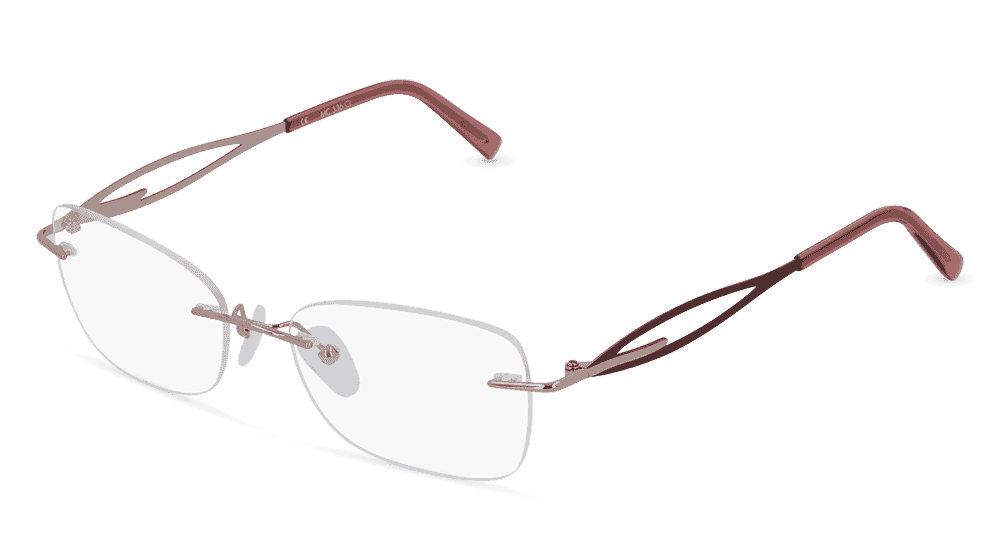 Fielmann MC 536 CL Pink bordeaux Vue d'angle