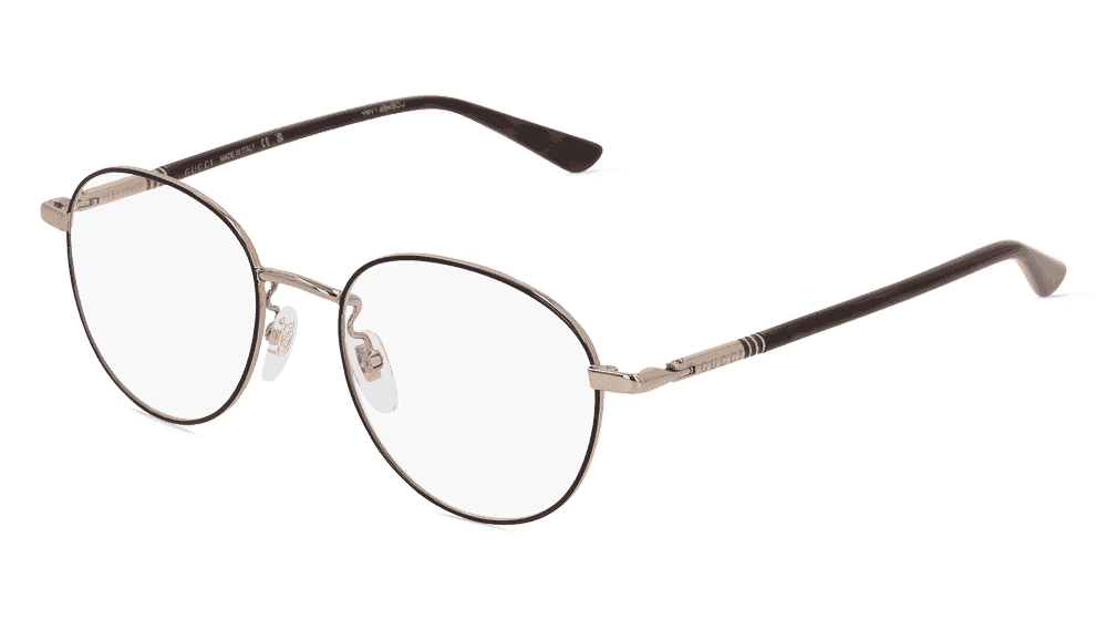 Gucci GG0392O goud zwart Hoekaanzicht