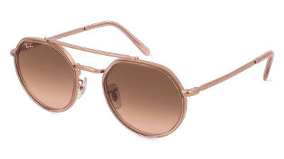 Ray-Ban RB3765 Doré Vue d'angle