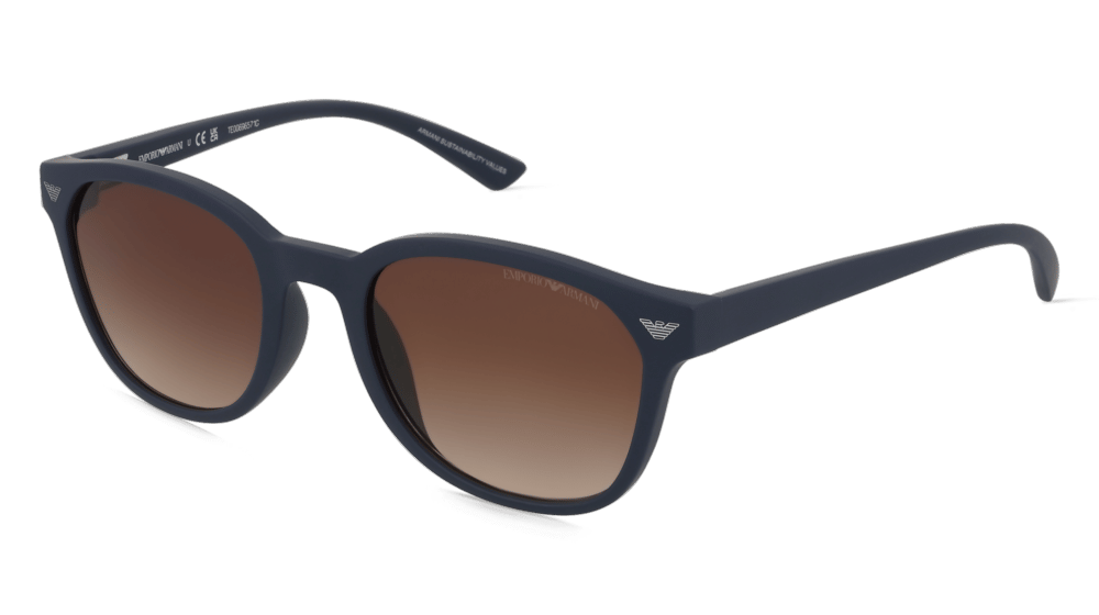 Emporio Armani 0EA4225U blauw mat Hoekaanzicht