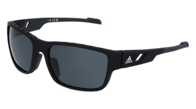 Adidas SP0069 zwart mat Hoekaanzicht