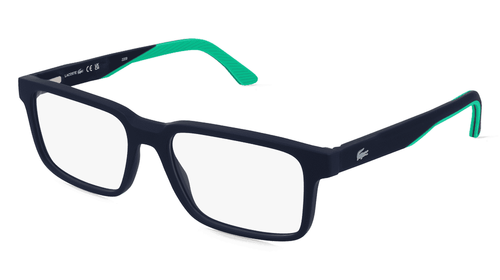 Lacoste L2922 Bleu Havane Vue d'angle