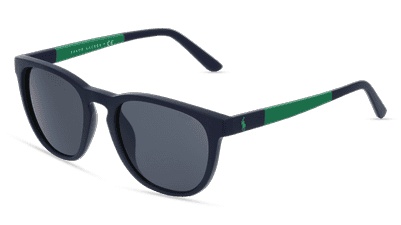 POLO BY RALPH LAUREN PH4182U Bleu foncé Vue d'angle