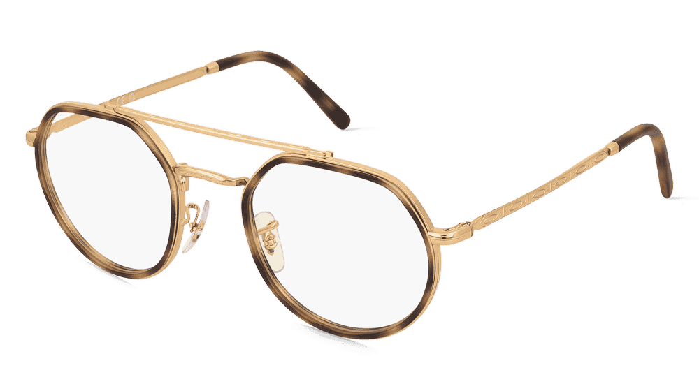 Ray-Ban RX3765V Doré Vue d'angle