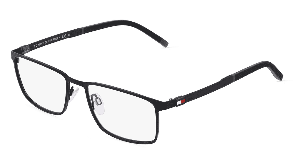 Tommy Hilfiger TH1918 zwart mat Hoekaanzicht