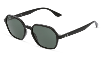 Ray-Ban RB 4361 Lilas transparent Vue d'angle