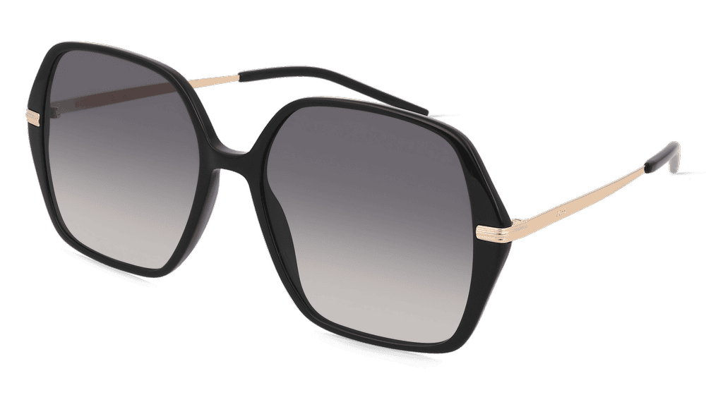 BOSS 1660/S zwart goud Hoekaanzicht