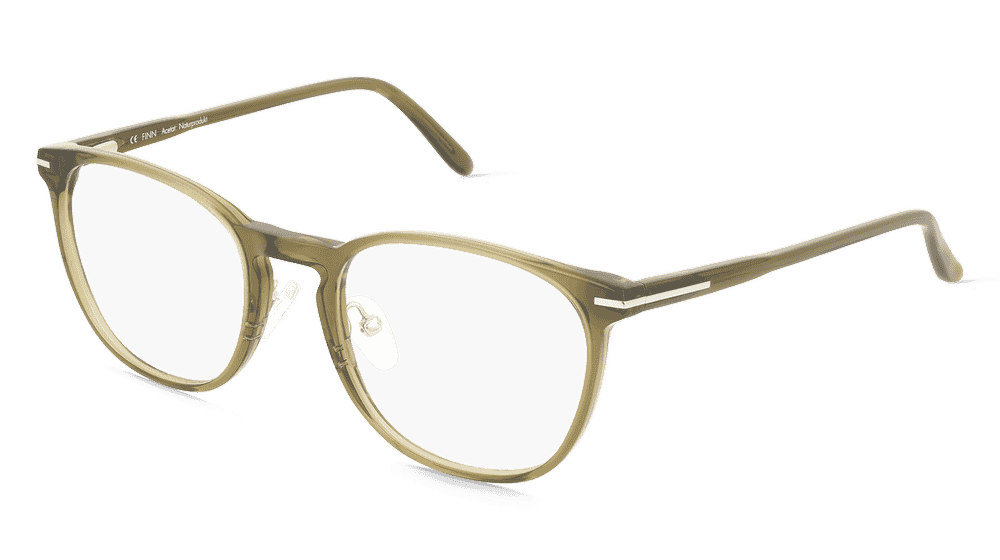 Fielmann LN 068 FLEX CL FINN Groen transparant Hoekaanzicht