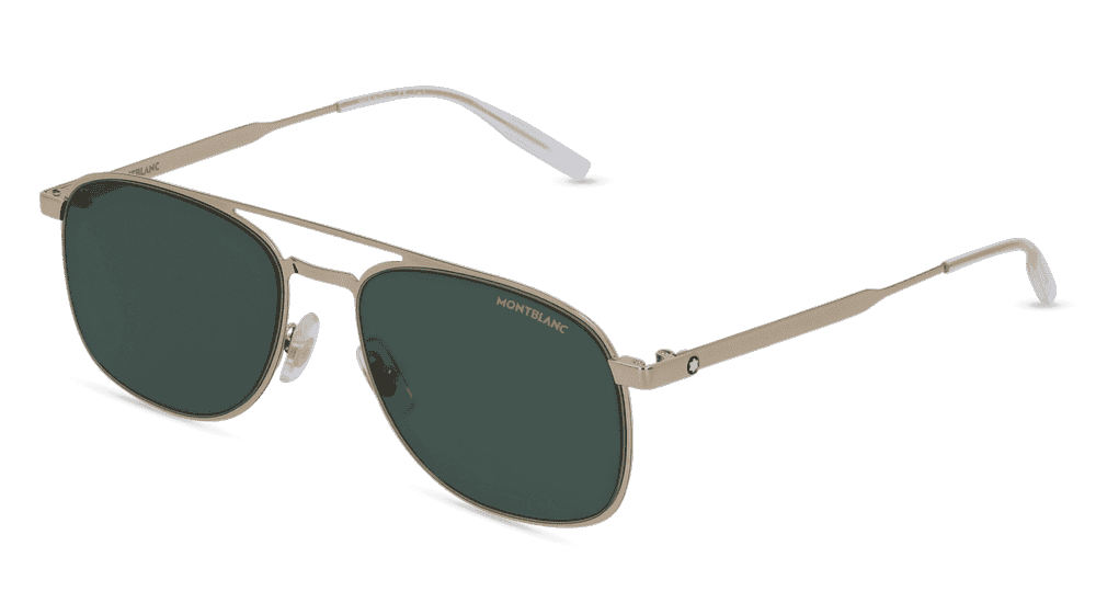 MONTBLANC MB0143S goud Hoekaanzicht