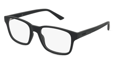 Puma PU0434O Zwart transparant Hoekaanzicht