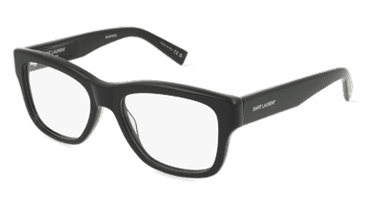 Saint Laurent SL 677 SCRIPT Zwart transparant Hoekaanzicht
