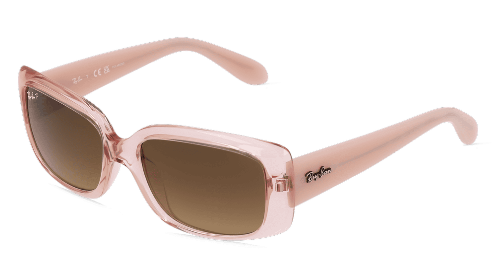 RAY-BAN RB 4389 Miel transparent Vue d'angle