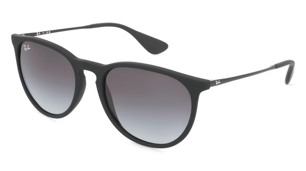 RAY-BAN RB 4171 ERIKA Noir mat Vue d'angle