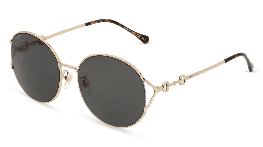 GUCCI GG1017SK Doré argenté Vue d'angle